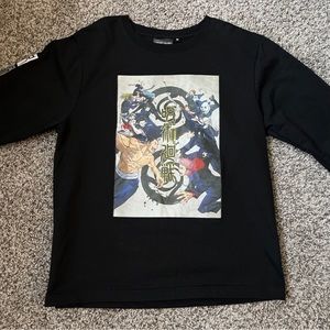 Jujutsu Kaisen Authentic T-shirt from Japan Long Sleeve Black Gra…